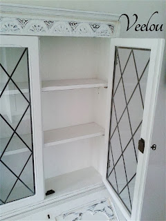 Secretary Makeover In Old White Chalk Paint By Veelou - Featured On Furniture Flippin'