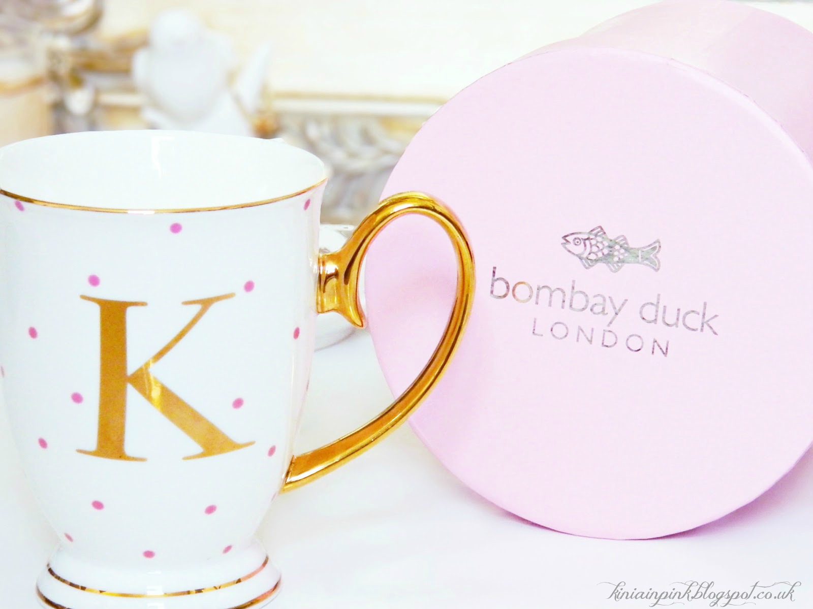 Kinia in pink! Have a cuppa in style Bombay Duck London