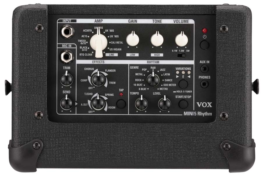 VOX Announces MINI5 Rhythm Portable Modeling Amplifier Creative Edge