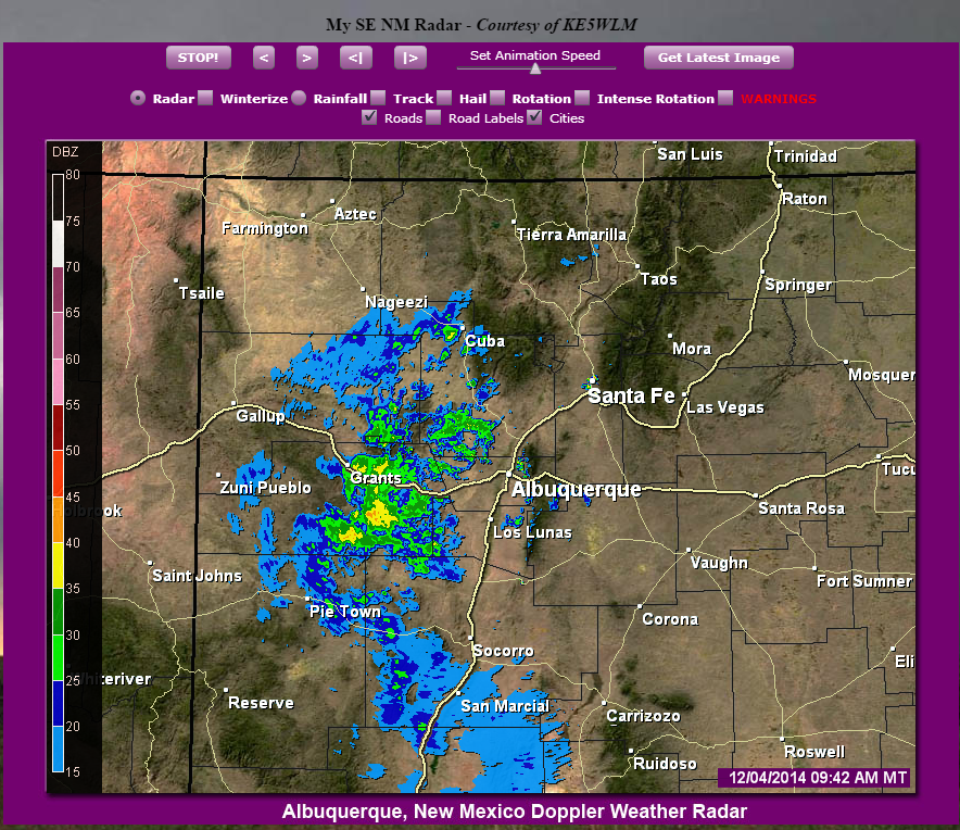 Rain In New Mexico In Early December.