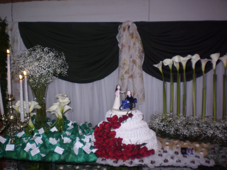 mesa de bolo de noiva