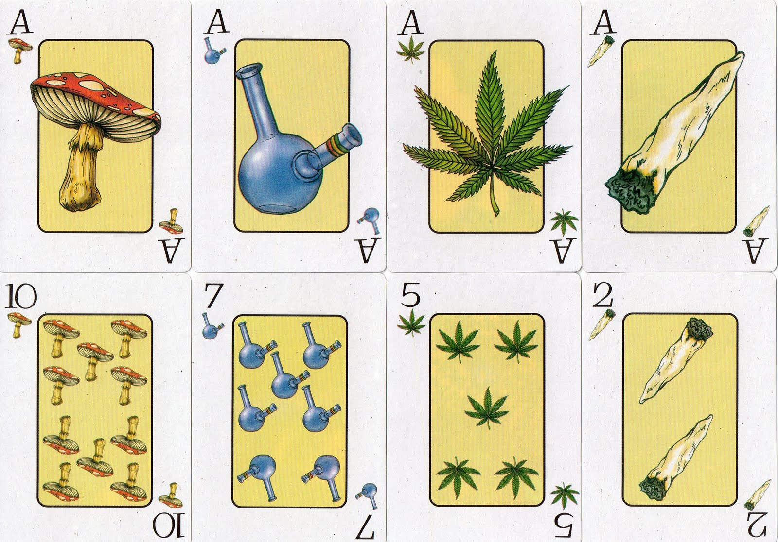 Palos de barajas de cartas de Javier Neila: Palos de Baraja de "Rasta"