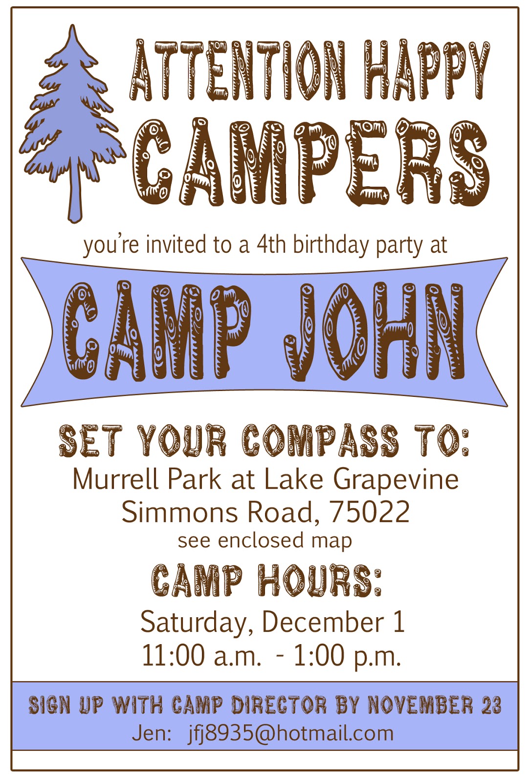 Displaying 18> Images For - Camping Birthday Party Invitations