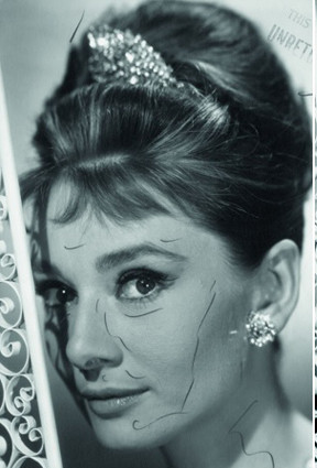 Audrey Hepburn Airbrushed For'Breakfast At Tiffany's'