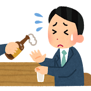 下戸のイラスト（男性会社員）