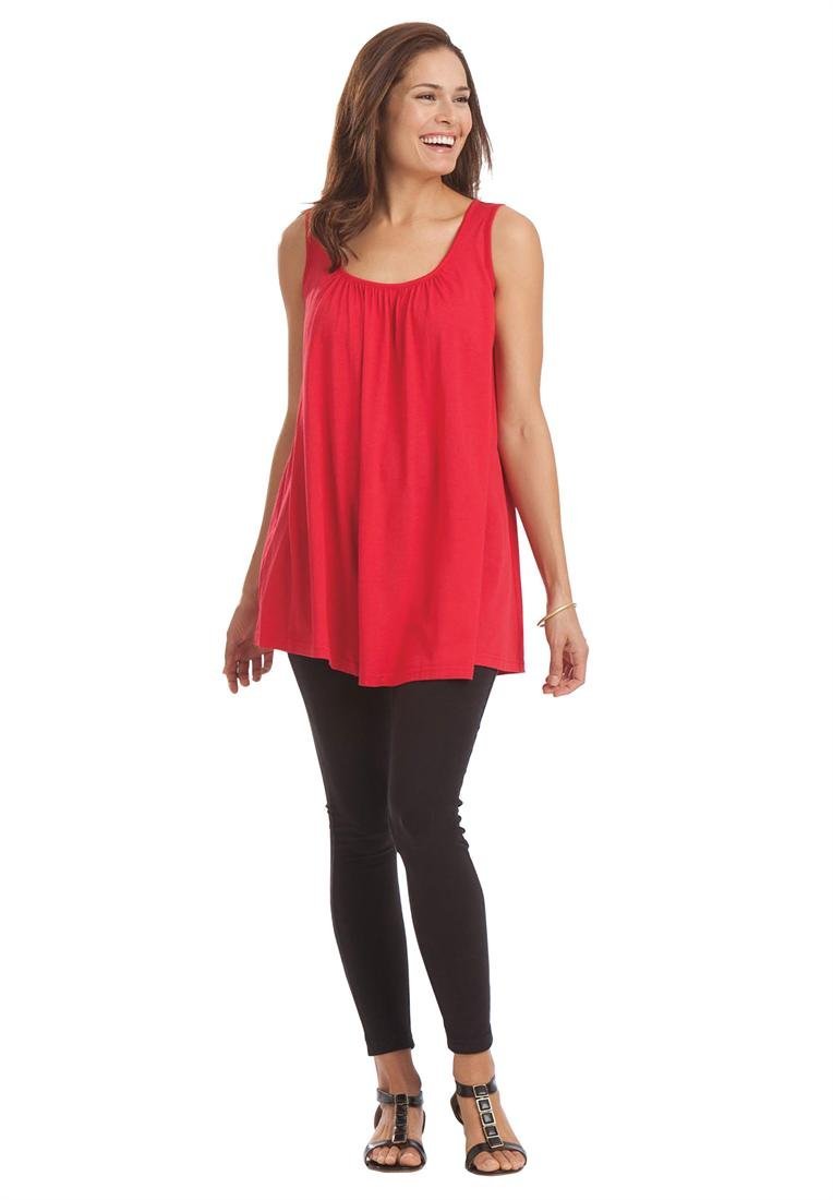 Woman Within Plus Size Petite Leggings in Stretch Knit