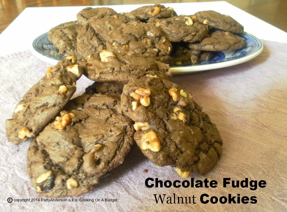 Cooking On A Budget Chocolate Fudge Walnut Cookies