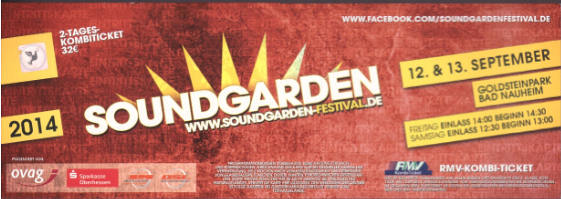 Concertsurfing Soundgarden Festival 2014 12 13 September