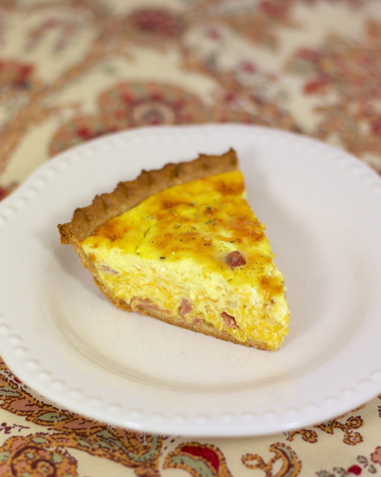 Honey Ham & Cheese Quiche Plain Chicken