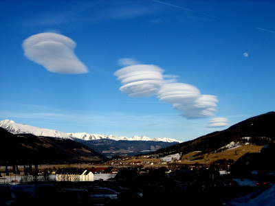 Tipos de nubes lenticulares