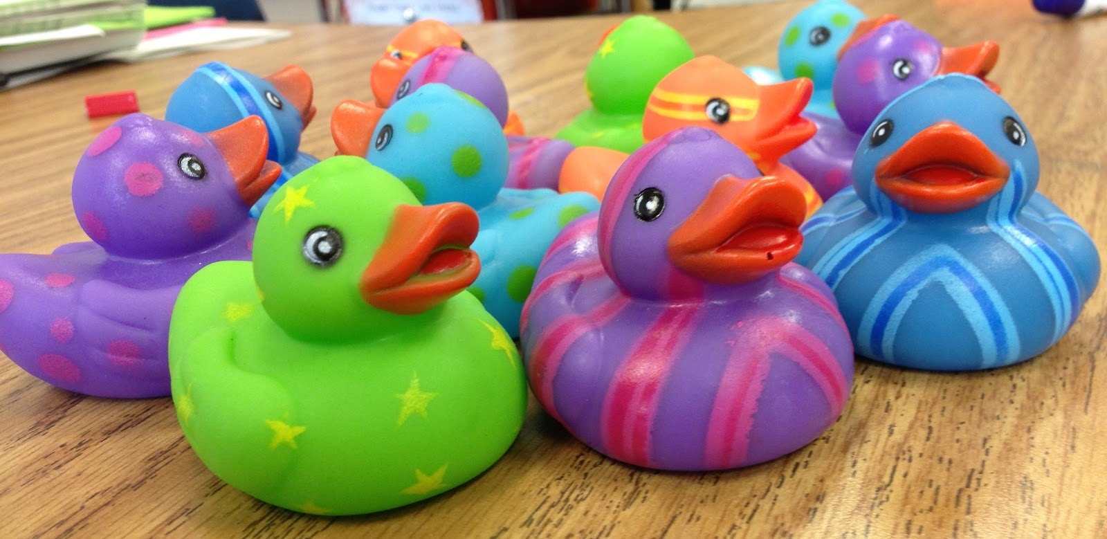 Colorful Rubber Duckies