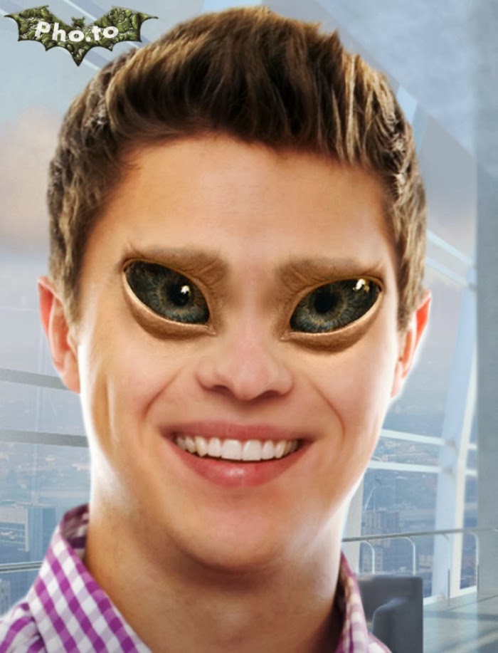 Big Eyed Alien Monster effects Scariest Photo eye effects online free