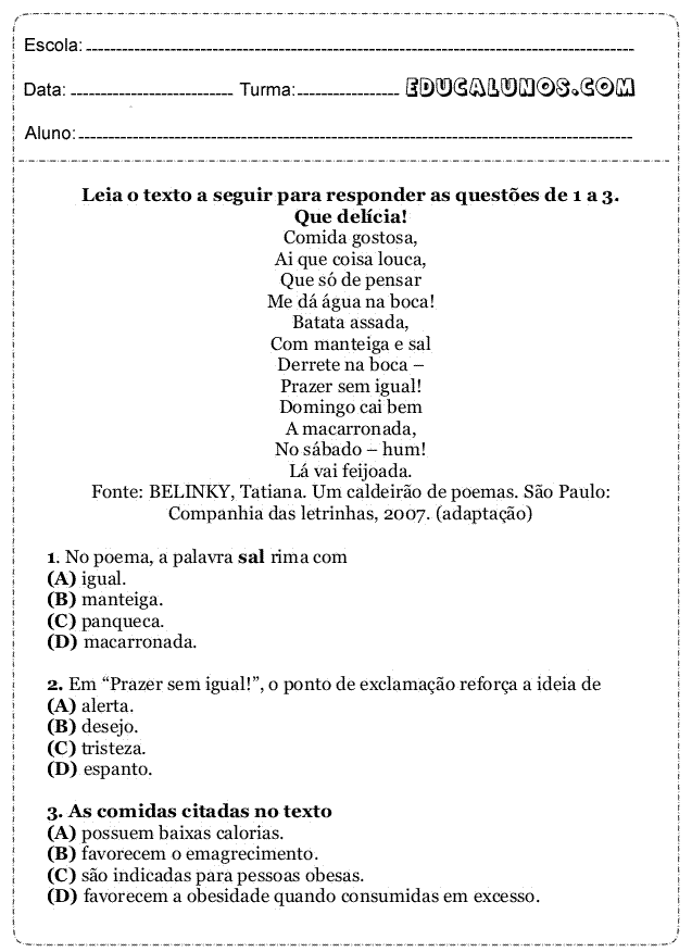 Interpretação de texto