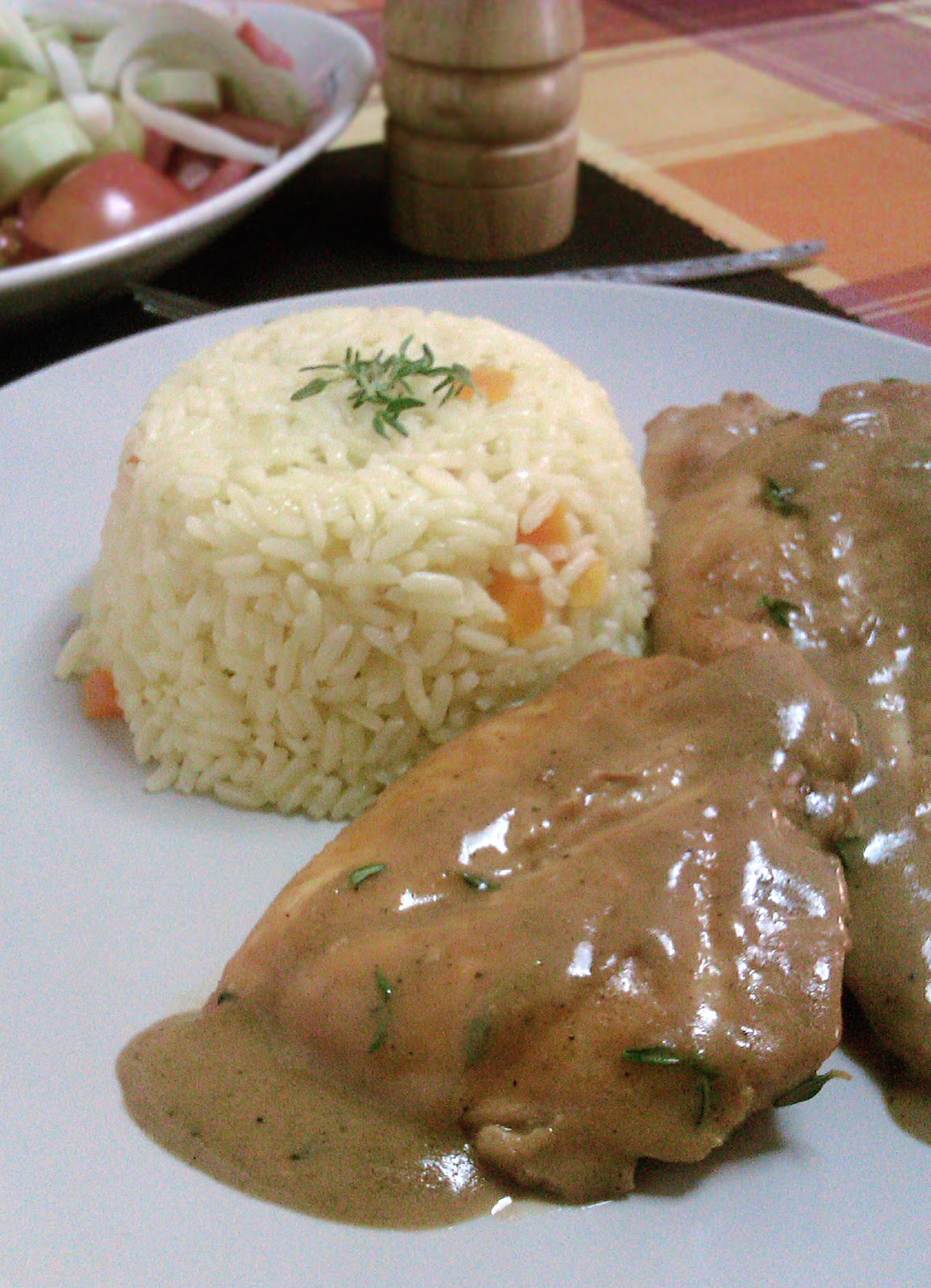 Chicken Fillet with Mustard Sauce & Thyme