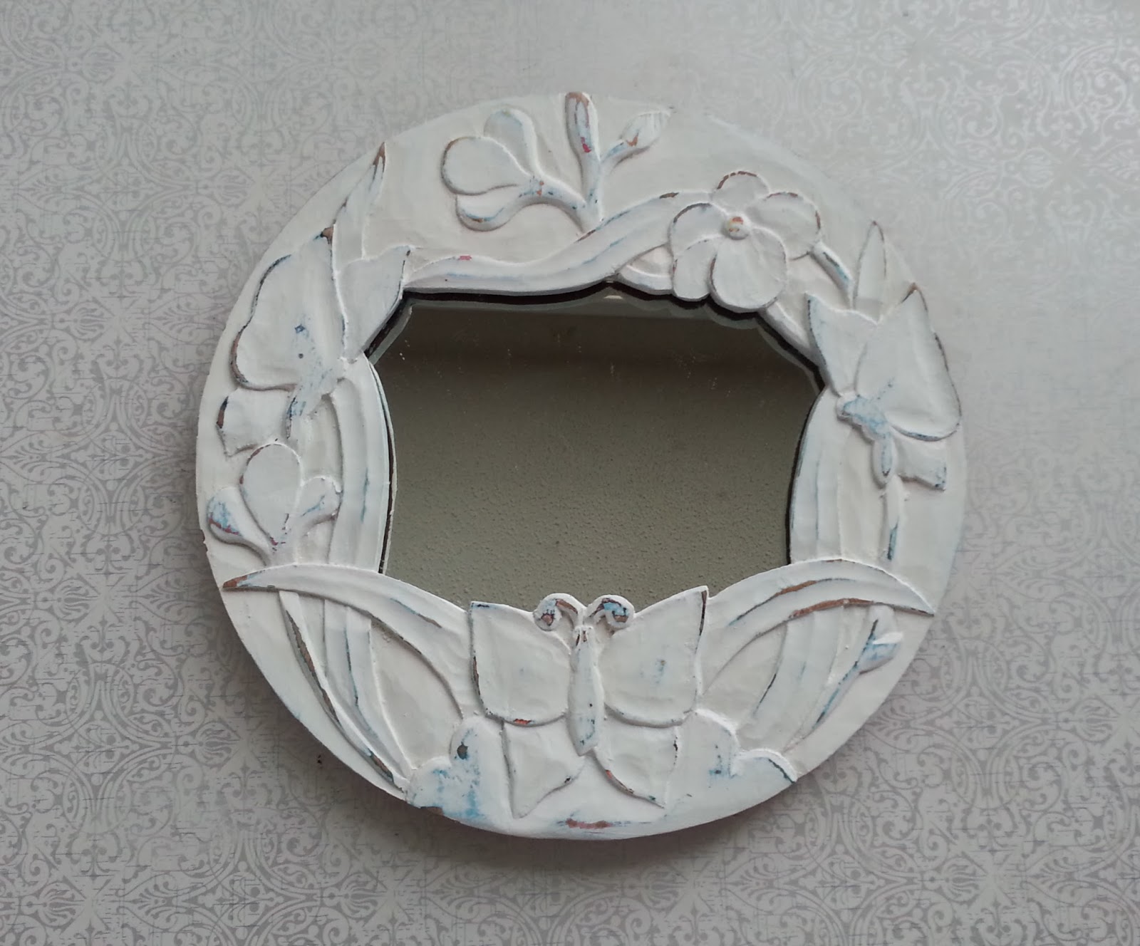 The Shabby Green Warehouse Shabby Chic "Secret Garden" Mirror