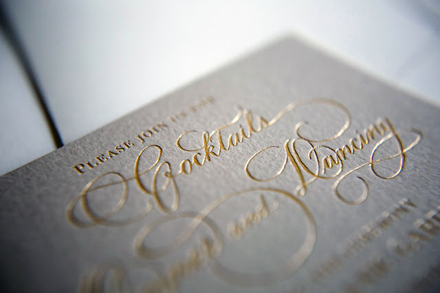 Elegant Calligraphy Wedding Invitation