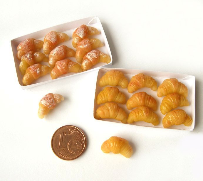 Brioche casa di bambola Brioche e cornetti in miniatura