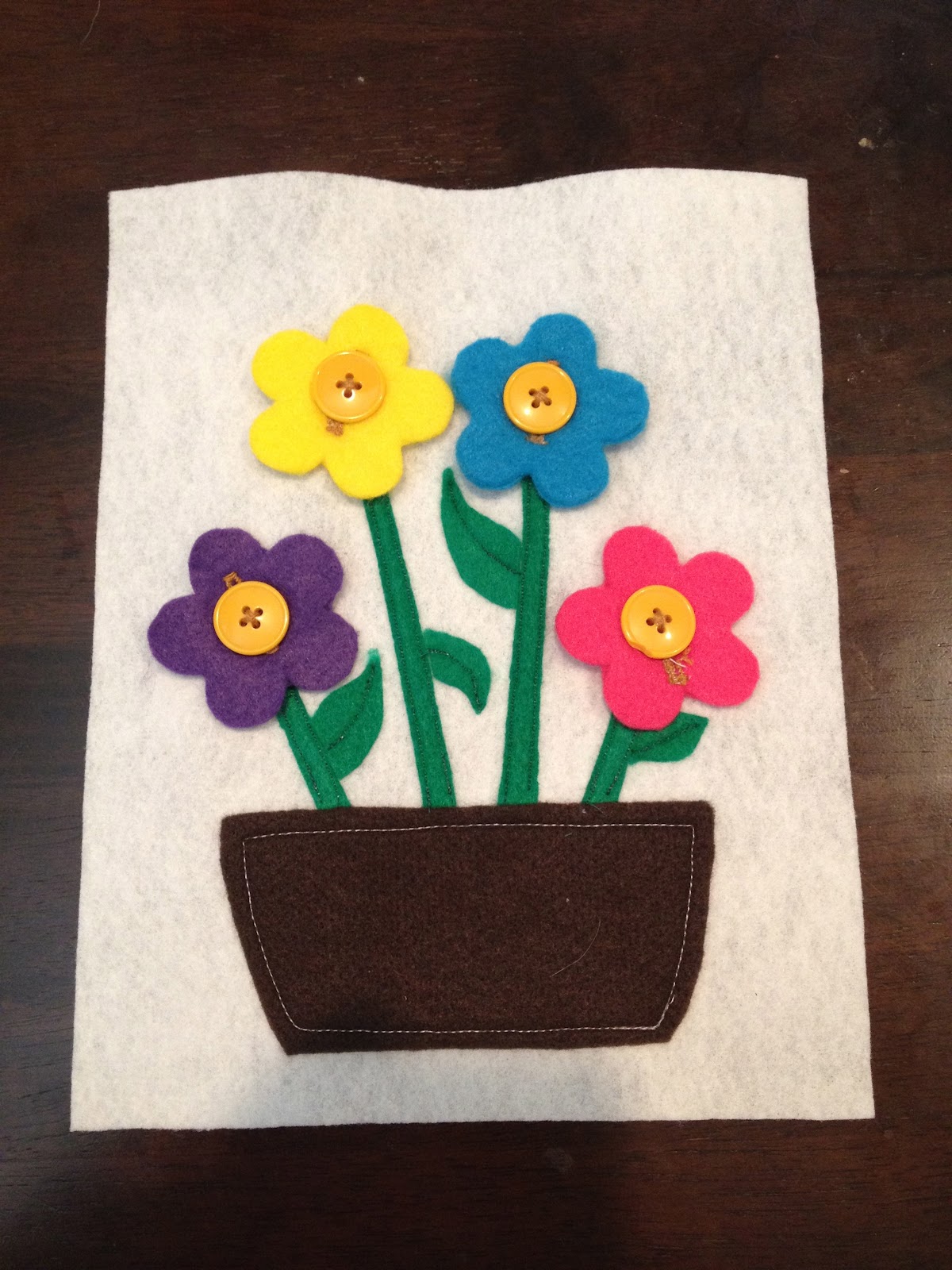 name goes here Quiet Book Flowers Page 9