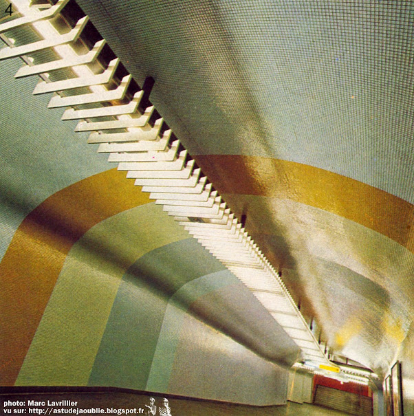 Paris - Gare / Station  R.E.R Nation  Architecte: Alain Bourbonnais  Architectes assistants: Lanou, Vincennot Construction: 1969