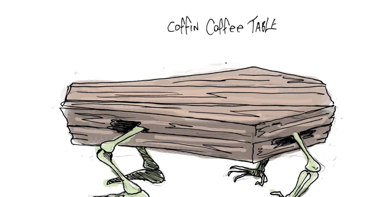 DAVE LOWE DESIGN the Blog 6th Day of Halloween Coffin Coffee Table
