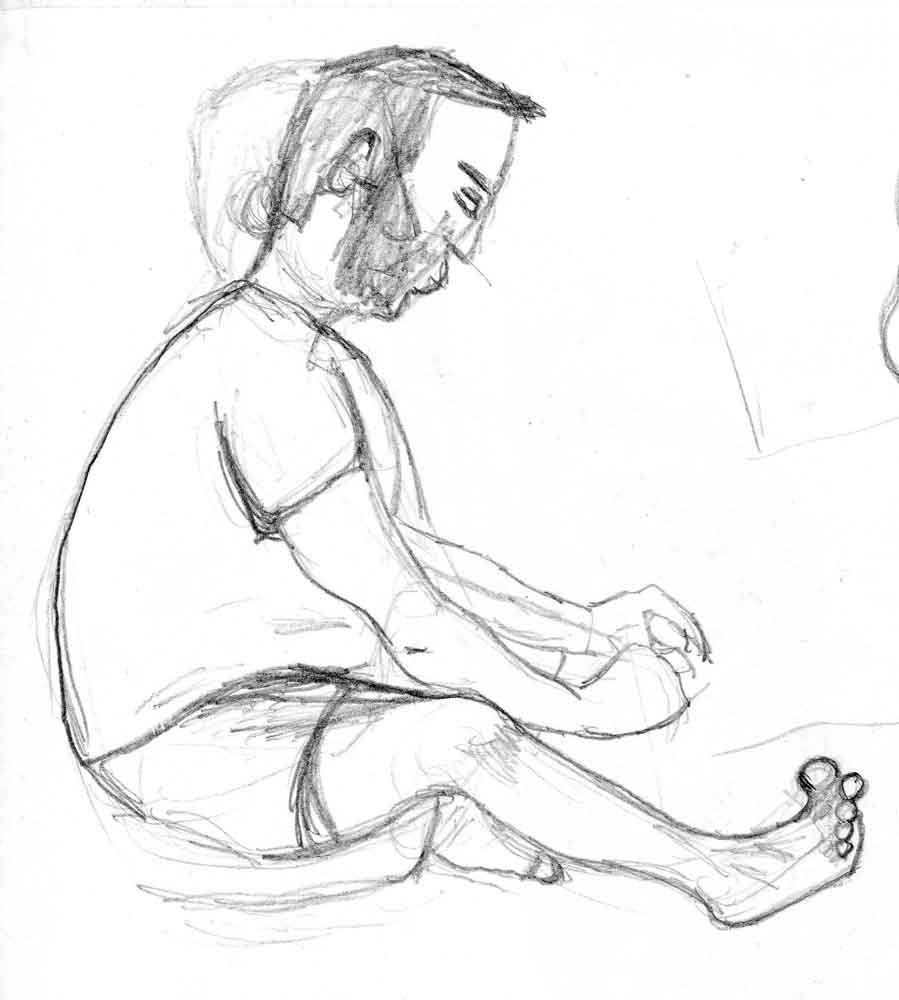 Contour Line Drawing Figure : Figure drawing february