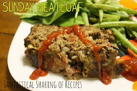 Sunday Meatloaf - #bacon and dry onion soup make this meatloaf outrageously delish! #recipe