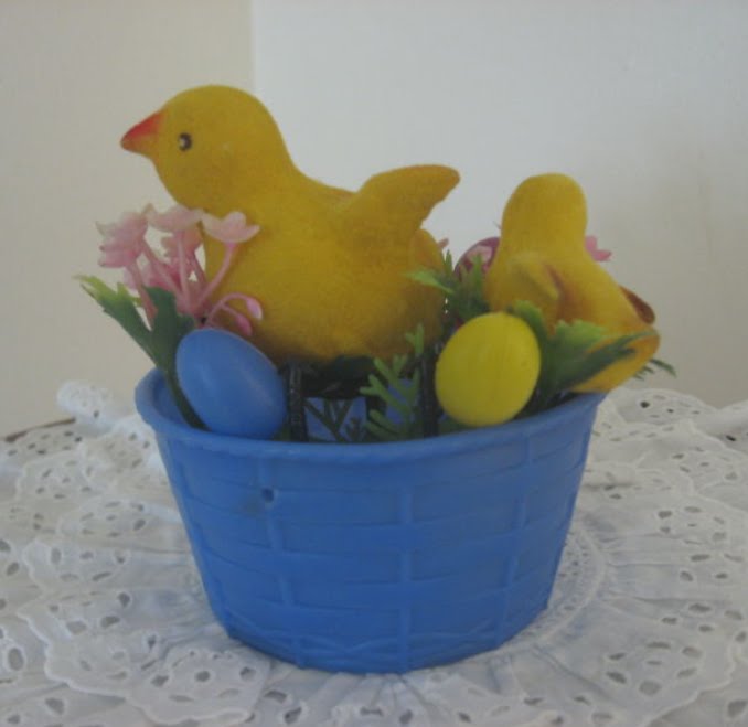 It's A Very Cherry World! VINTAGE PLASTIC EASTER DECORATIONS