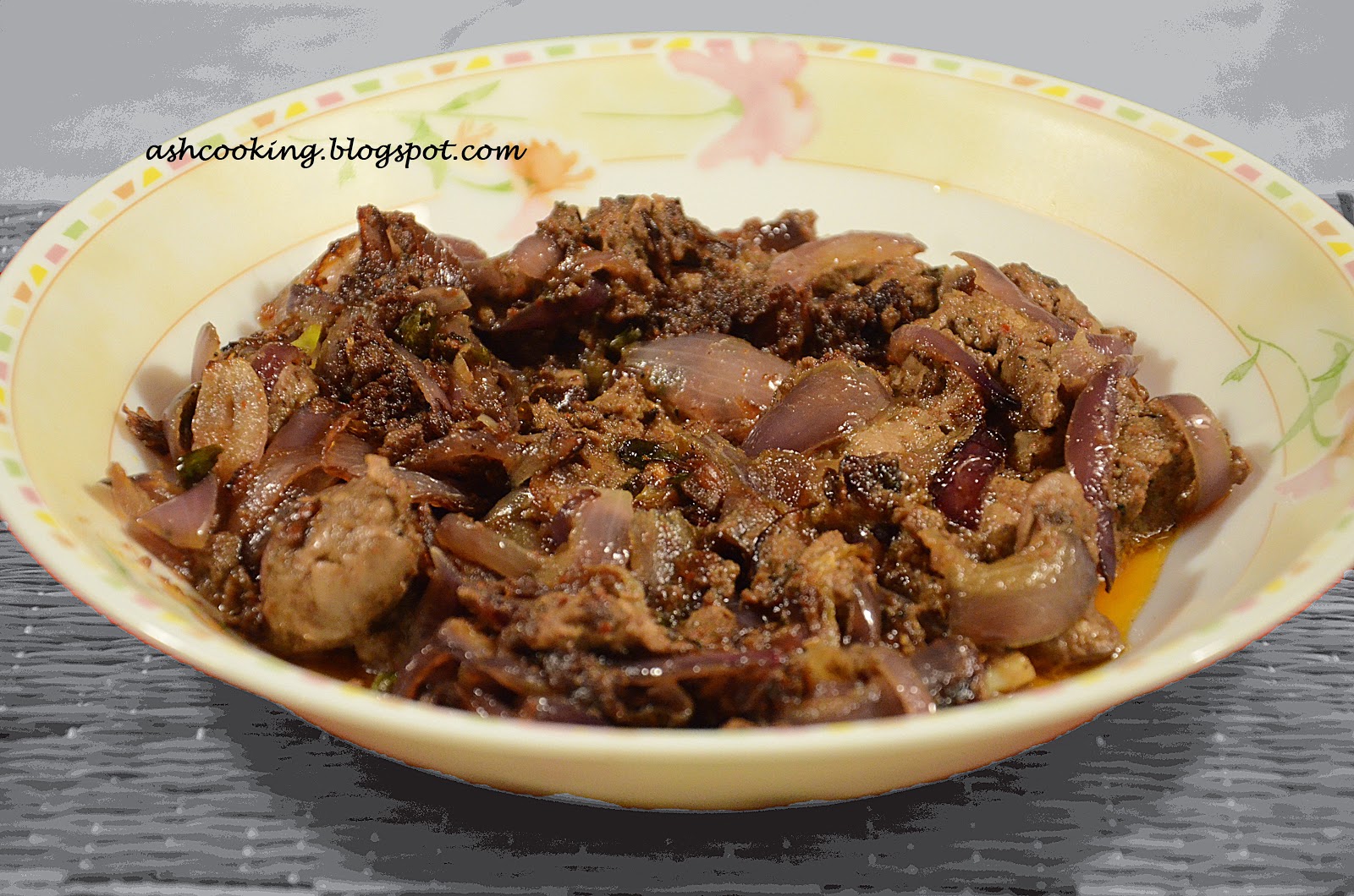 My Cookbook Chicken Liver Fry with Onions