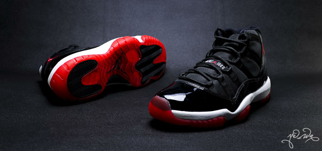 jordan 11 black white red