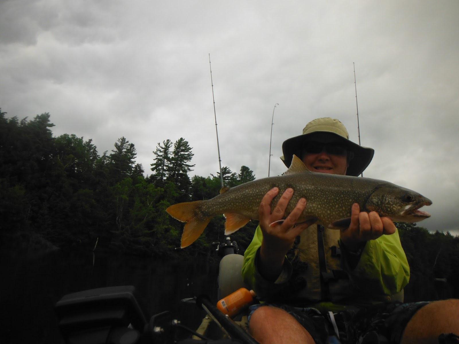 Long Island Kayak Angler Adirondack Trout Fishing