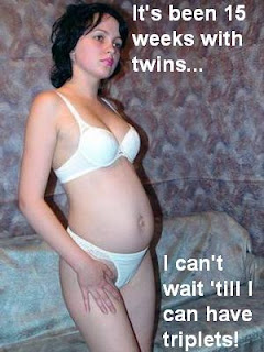 Pregnant with Twins Caption