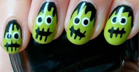 awesome scary halloween nail