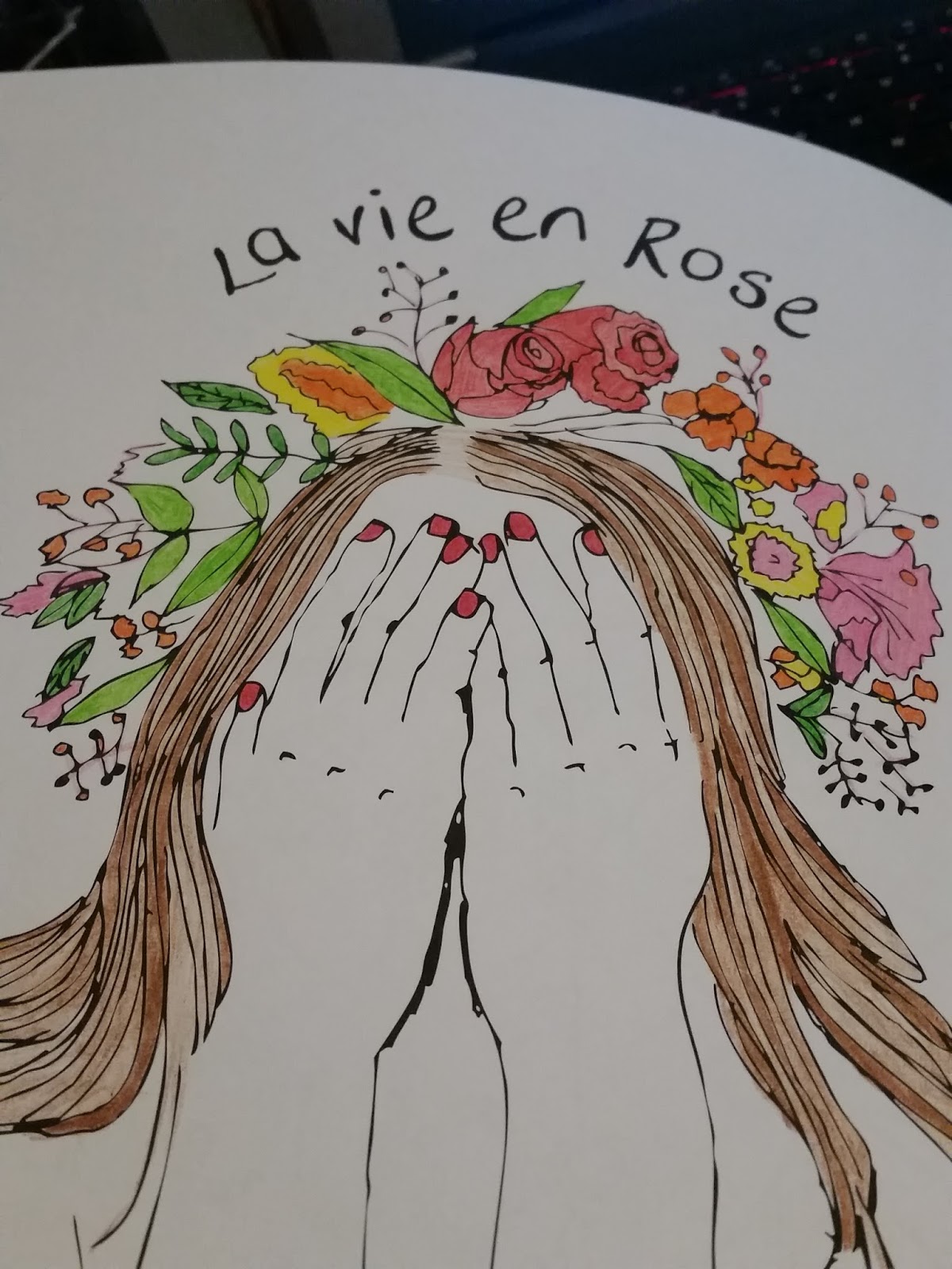 I Choose This Pretty Flowery Picture With A Dark Haired Girl As It Reminded Me Of Myself In The Summer Details Are Lovely And Image Itself Is Just