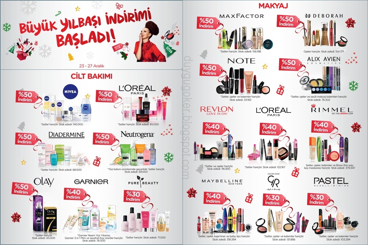 Watsons yılbaşı indirimi başladı ** Su PeRiSi **: Watsons Yılbaşı İndirimleri ile 2015'i Uğurluyoruz