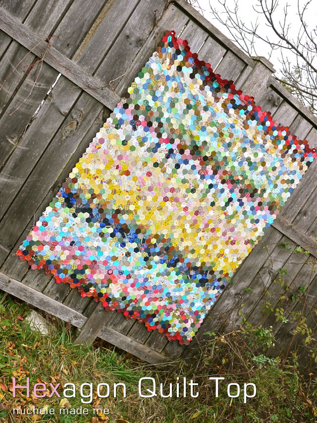 twisted hexagon quilt