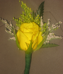 One Rose Boutonniere's