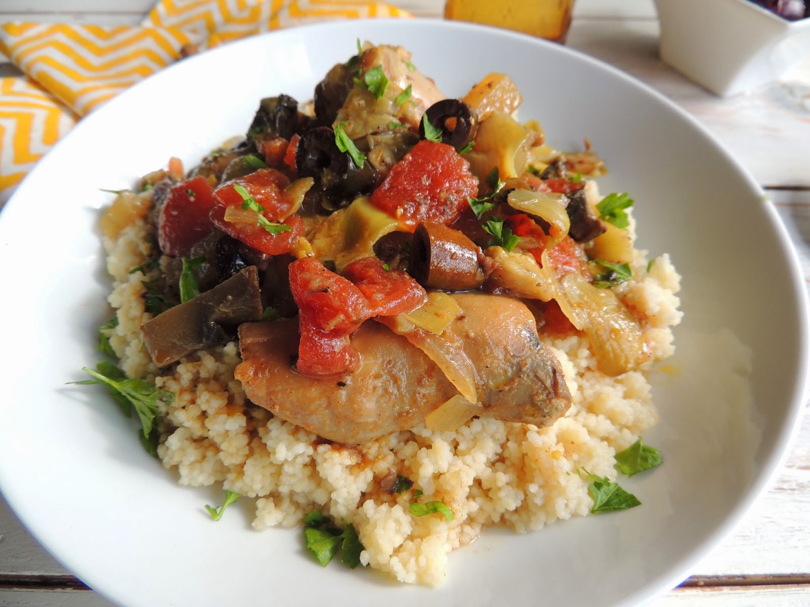 Leave a Happy Plate Mediterranean Crock Pot Chicken