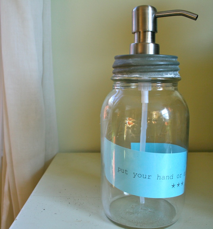 red bird crafts DIY Soap Pump (from a vintage jar)