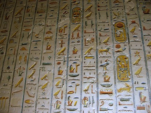 How to write i love you in egyptian hieroglyphs