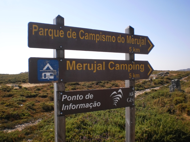 Placa Parque campismo do Merujal