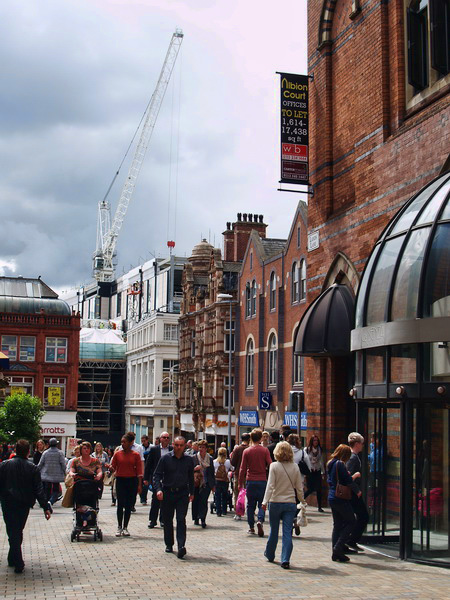Picture showing Lands lane in Leeds city centre Lands Lane Leeds