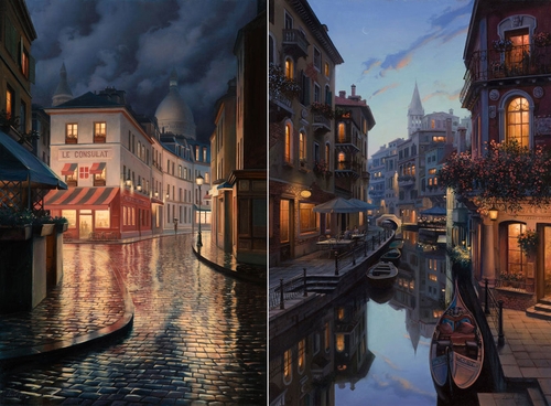 00-Evgeny-Lushpin-Scenes-of-Realistic-Night-Time-Paintings-www-designstack-co