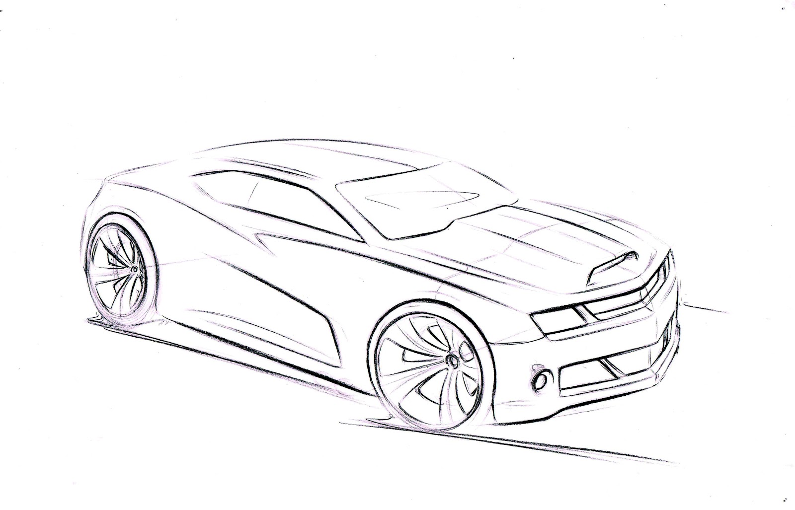 Unique Sketch Hot Wheels Drawing for Kids