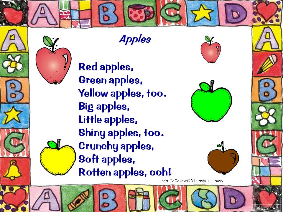 A Teacher's Touch Apple Poems and Songs
