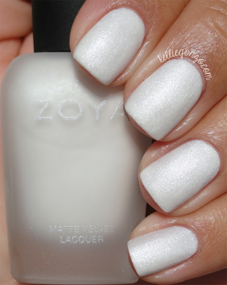 KellieGonzo Zoya Winter/Holiday 2015 Matte Velvet Collection Swatches