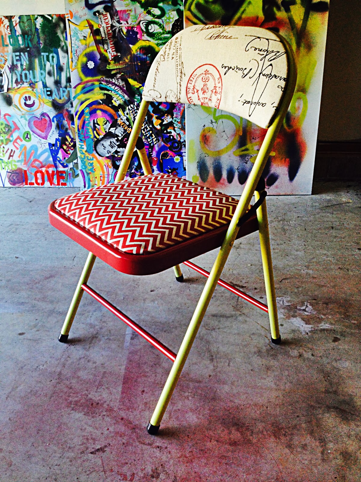 Wired And Inspired Diy Folding Chair Revamp