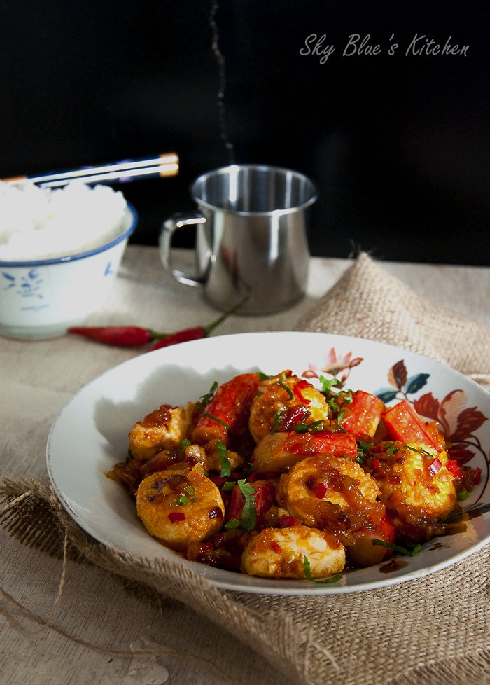 Melley Mey's Kitchen Spicy Garlic Tofu & Crab Stick...