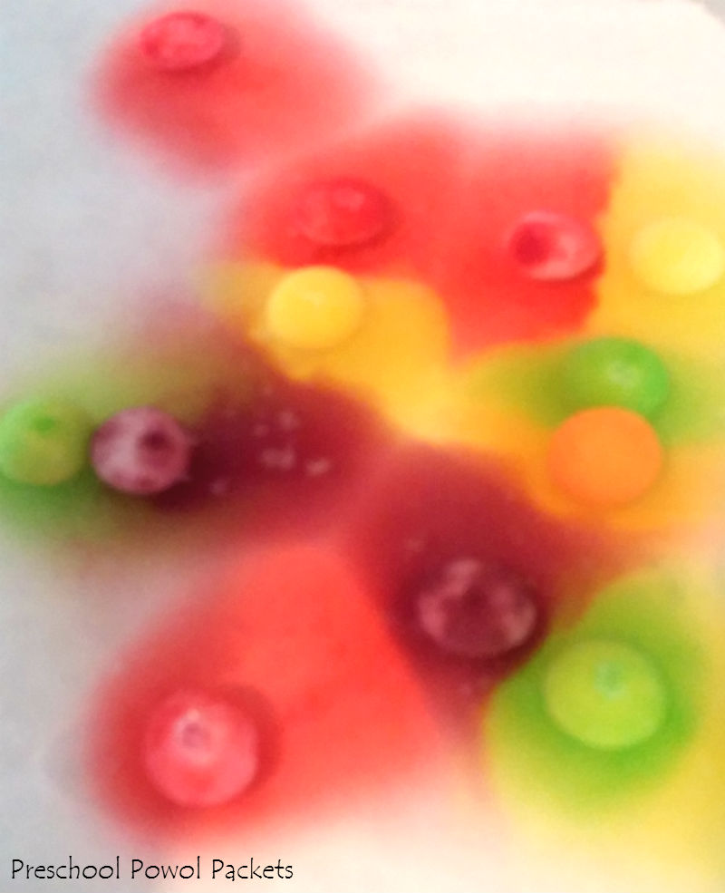 Here's a Quick Candy Science Experiment! Preschool Powol Packets