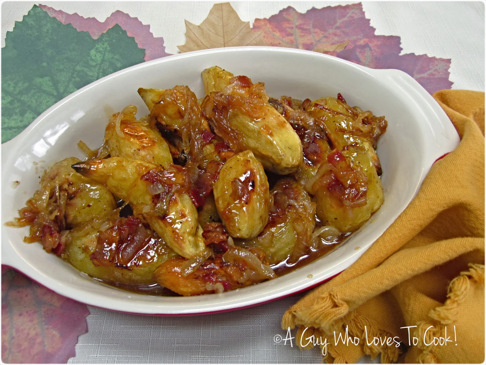 A Guy Who Loves to Cook! Maple Glazed Roasted Yams