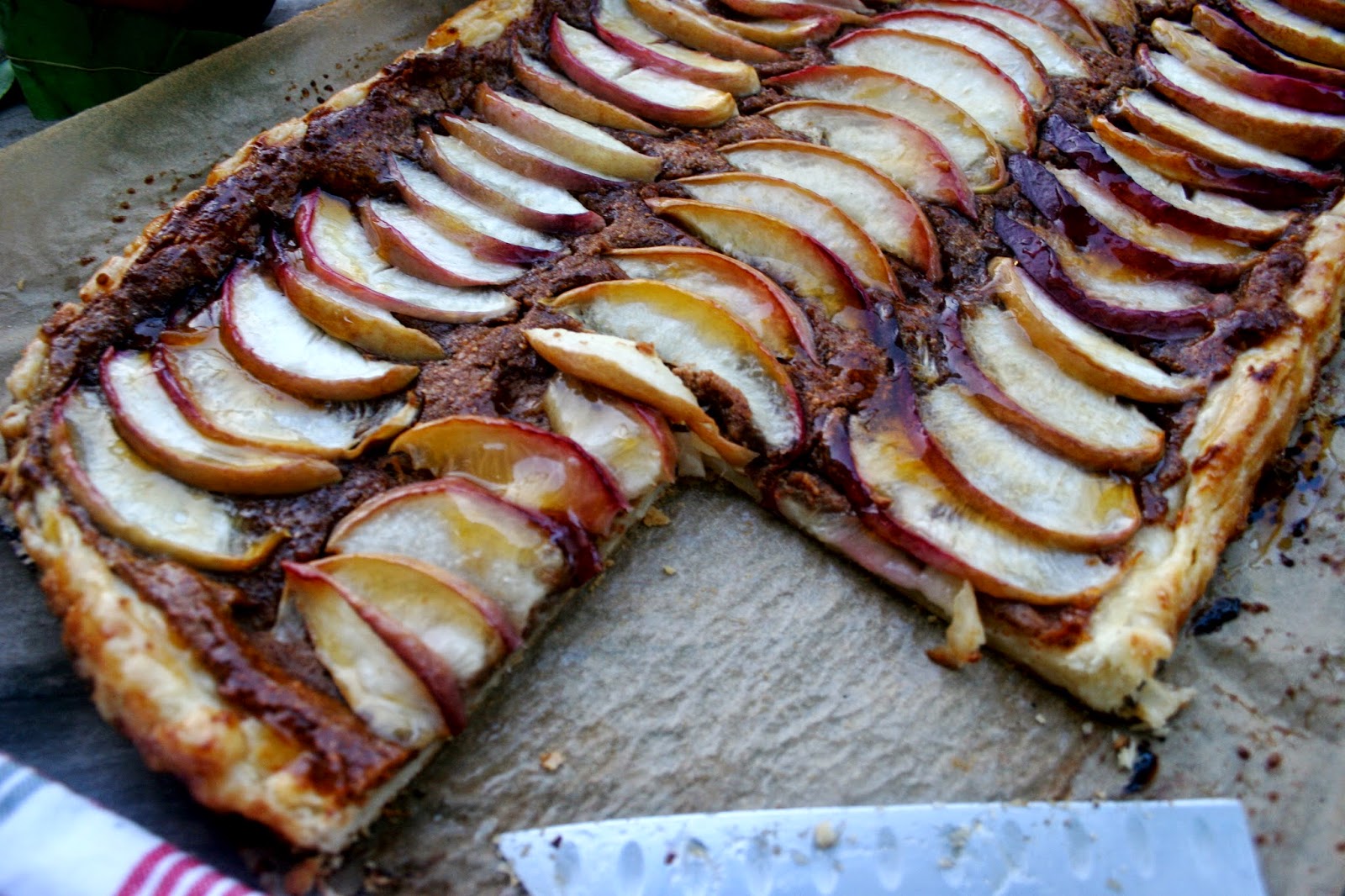 Nothing in the House White Nectarine Frangipane Tart with Homemade Puff Pastry